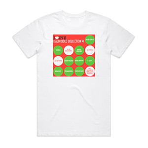 Various Artists Izyx Italo Disco Collection 4 Album Cover T-Shirt White Various Artists Izyx Italo Disco Collection 4 Album Cover T-Shirt White