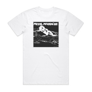 Various Artists Metal Massacre Volume 1 Album Cover T-Shirt White Various Artists Metal Massacre Volume 1 Album Cover T-Shirt White