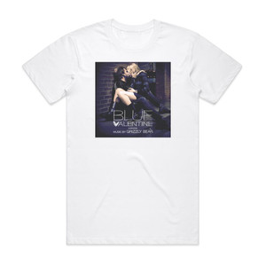 Various Artists Blue Valentine Album Cover T-Shirt White Various Artists Blue Valentine Album Cover T-Shirt White