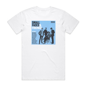 Various Artists Mojo Small Faces Friends Album Cover T-Shirt White Various Artists Mojo Small Faces Friends Album Cover T-Shirt White