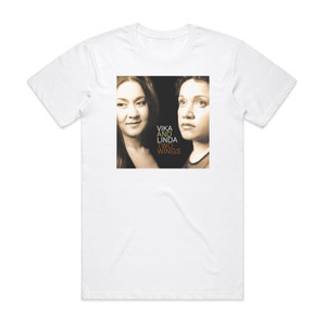 Vika and Linda Bull Two Wings Album Cover T-Shirt White Vika and Linda Bull Two Wings Album Cover T-Shirt White