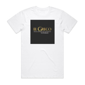 Vangelis El Greco Original Motion Picture Soundtrack Album Cover T-Shirt White Vangelis El Greco Original Motion Picture Soundtrack Album Cover T-Shirt White