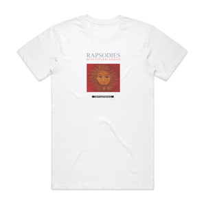 Vangelis Rapsodies Album Cover T-Shirt White Vangelis Rapsodies Album Cover T-Shirt White