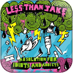 Less Than Jake Absolution For Idiots And Addicts Album Cover Sticker Less Than Jake Absolution For Idiots And Addicts Album Cover Sticker