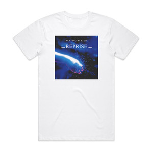 Vangelis Reprise 1990 1999 Album Cover T-Shirt White Vangelis Reprise 1990 1999 Album Cover T-Shirt White