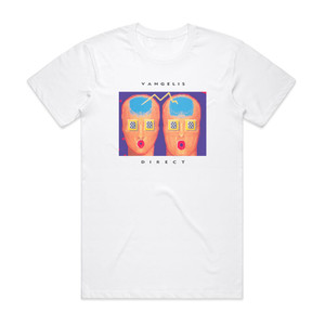 Vangelis Direct 2 Album Cover T-Shirt White Vangelis Direct 2 Album Cover T-Shirt White