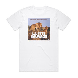 Vangelis La Fte Sauvage Album Cover T-Shirt White Vangelis La Fte Sauvage Album Cover T-Shirt White