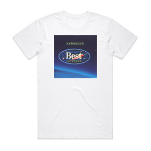 Vangelis Best In Space Album Cover T-Shirt White Vangelis Best In Space Album Cover T-Shirt White