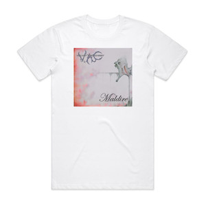 Velvet Acid Christ Maldire Album Cover T-Shirt White Velvet Acid Christ Maldire Album Cover T-Shirt White