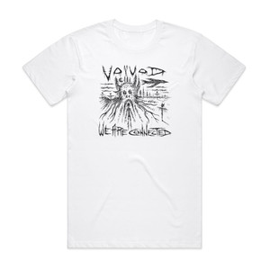 Voivod We Are Connected Language Of The Dead Album Cover T-Shirt White Voivod We Are Connected Language Of The Dead Album Cover T-Shirt White