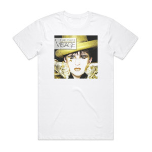 Visage The Face Very Best Of Visage Album Cover T-Shirt White Visage The Face Very Best Of Visage Album Cover T-Shirt White