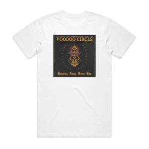 Voodoo Circle Running Away From Love Album Cover T-Shirt White Voodoo Circle Running Away From Love Album Cover T-Shirt White
