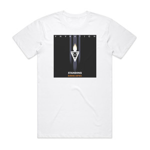 VNV Nation Burning Empires Album Cover T-Shirt White VNV Nation Burning Empires Album Cover T-Shirt White