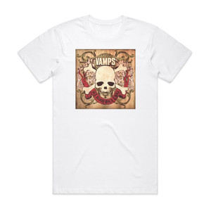 VAMPS Sex Blood Rock N Roll Album Cover T-Shirt White VAMPS Sex Blood Rock N Roll Album Cover T-Shirt White