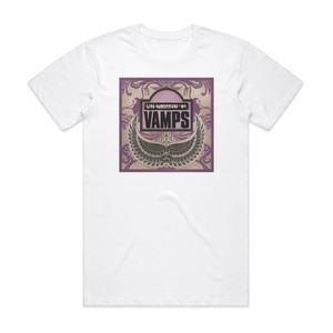 VAMPS Mtv Unplugged Vamps Album Cover T-Shirt White VAMPS Mtv Unplugged Vamps Album Cover T-Shirt White