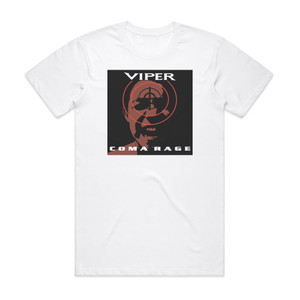 Viper Coma Rage Album Cover T-Shirt White Viper Coma Rage Album Cover T-Shirt White