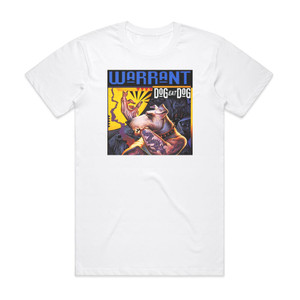 Warrant Dog Eat Dog Album Cover T-Shirt White Warrant Dog Eat Dog Album Cover T-Shirt White