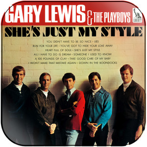 Gary Lewis and The Playboys Shes Just My Style Album Cover Sticker Gary Lewis and The Playboys Shes Just My Style Album Cover Sticker