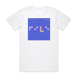 White Lies Five Album Cover T-Shirt White White Lies Five Album Cover T-Shirt White