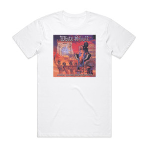 White Skull Public Glory Secret Agony Album Cover T-Shirt White White Skull Public Glory Secret Agony Album Cover T-Shirt White