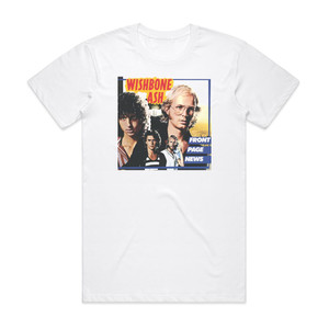 Wishbone Ash Front Page News Album Cover T-Shirt White Wishbone Ash Front Page News Album Cover T-Shirt White