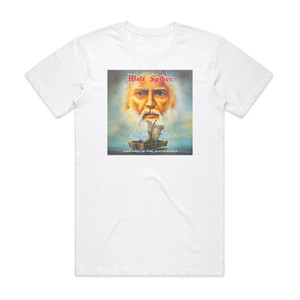 Wolf Spider Drifting In The Sullen Sea Album Cover T-Shirt White Wolf Spider Drifting In The Sullen Sea Album Cover T-Shirt White