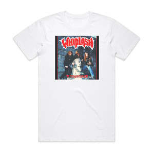Whiplash Thrashback Album Cover T-Shirt White Whiplash Thrashback Album Cover T-Shirt White