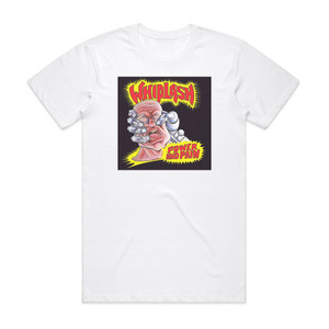 Whiplash Power And Pain 1 Album Cover T-Shirt White Whiplash Power And Pain 1 Album Cover T-Shirt White