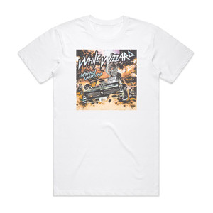 White Wizzard Infernal Overdrive Album Cover T-Shirt White White Wizzard Infernal Overdrive Album Cover T-Shirt White