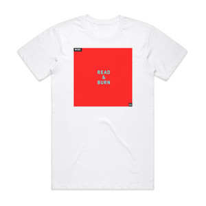 Wire Read Burn 02 Album Cover T-Shirt White Wire Read Burn 02 Album Cover T-Shirt White
