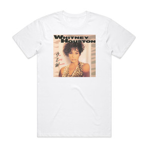 Whitney Houston Im Every Woman Album Cover T-Shirt White Whitney Houston Im Every Woman Album Cover T-Shirt White