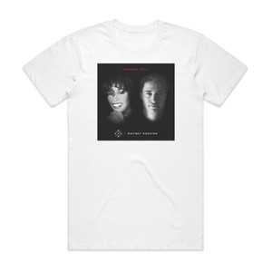 Whitney Houston Higher Love Album Cover T-Shirt White Whitney Houston Higher Love Album Cover T-Shirt White