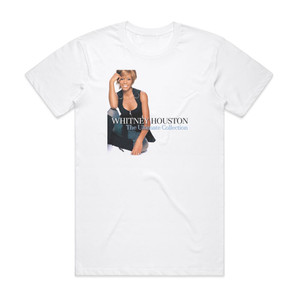 Whitney Houston The Ultimate Collection Album Cover T-Shirt White Whitney Houston The Ultimate Collection Album Cover T-Shirt White