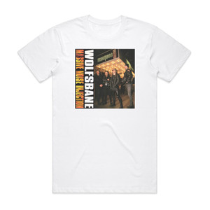 Wolfsbane Massive Noise Injection Album Cover T-Shirt White Wolfsbane Massive Noise Injection Album Cover T-Shirt White