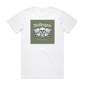 Wolfbrigade Prey To The World Album Cover T-Shirt White Wolfbrigade Prey To The World Album Cover T-Shirt White