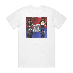 White Tiger White Tiger Album Cover T-Shirt White White Tiger White Tiger Album Cover T-Shirt White