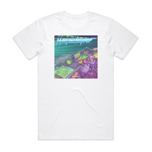 Waveshaper Mainframe Album Cover T-Shirt White Waveshaper Mainframe Album Cover T-Shirt White