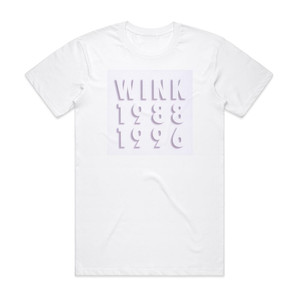 Wink Wink Memories 1988 1996 Album Cover T-Shirt White Wink Wink Memories 1988 1996 Album Cover T-Shirt White
