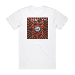 Whitesnake Made In Japan Album Cover T-Shirt White Whitesnake Made In Japan Album Cover T-Shirt White