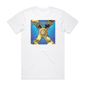 Whitesnake Good To Be Bad 1 Album Cover T-Shirt White Whitesnake Good To Be Bad 1 Album Cover T-Shirt White