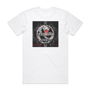 Whitesnake Live In 1984 Back To The Bone Album Cover T-Shirt White Whitesnake Live In 1984 Back To The Bone Album Cover T-Shirt White