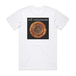 Whitesnake The Definitive Collection Album Cover T-Shirt White Whitesnake The Definitive Collection Album Cover T-Shirt White