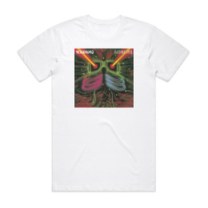 Warning Electric Eyes Album Cover T-Shirt White Warning Electric Eyes Album Cover T-Shirt White