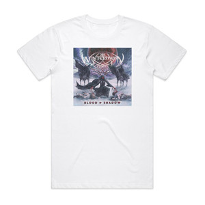 Winterhymn Blood Shadow Album Cover T-Shirt White Winterhymn Blood Shadow Album Cover T-Shirt White