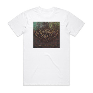 Winterhymn Paganfest V Sampler Album Cover T-Shirt White Winterhymn Paganfest V Sampler Album Cover T-Shirt White