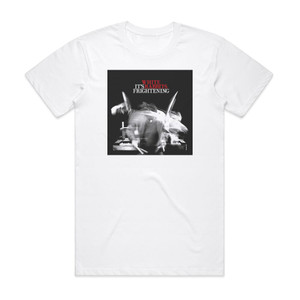 White Rabbits Its Frightening Album Cover T-Shirt White White Rabbits Its Frightening Album Cover T-Shirt White