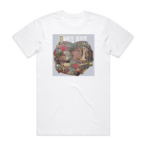 White Denim D Album Cover T-Shirt White White Denim D Album Cover T-Shirt White