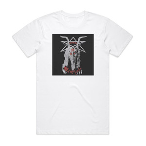 Witchfynde Give Em Hell Album Cover T-Shirt White Witchfynde Give Em Hell Album Cover T-Shirt White