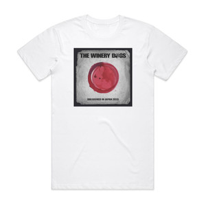 Winery Dogs Unleashed In Japan 2013 Album Cover T-Shirt White Winery Dogs Unleashed In Japan 2013 Album Cover T-Shirt White
