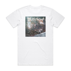 Wolfchant Bloodwinter Album Cover T-Shirt White Wolfchant Bloodwinter Album Cover T-Shirt White